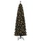 Pre-lit Christmas Halloween Tree with PVC Branch Tips and Warm White Lights Ideal for Holiday Season